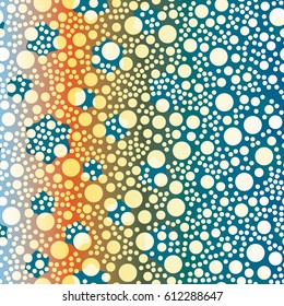 Retro colorful dots pattern. Ideal for printing onto fabric and paper or decoration.