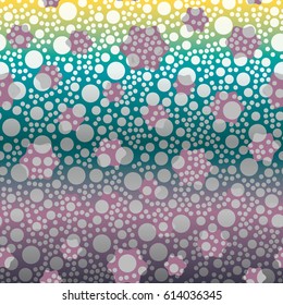 Retro colorful dots pattern. Ideal for printing onto fabric and paper or decoration.