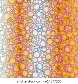 Retro colorful dots pattern. Ideal for printing onto fabric and paper or decoration.