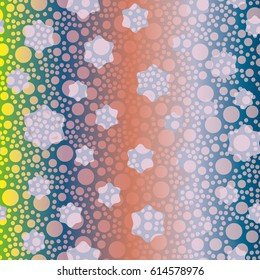 Retro colorful dots pattern. Ideal for printing onto fabric and paper or decoration.