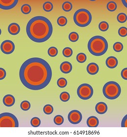 Retro colorful dots pattern. Ideal for printing onto fabric and paper or decoration.