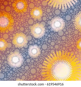 Retro colorful dots pattern. Ideal for printing onto fabric and paper or decoration.
