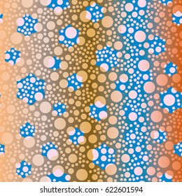 Retro colorful dots pattern. Ideal for printing onto fabric and paper or decoration.