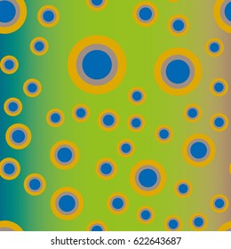 Retro colorful dots pattern. Ideal for printing onto fabric and paper or decoration.