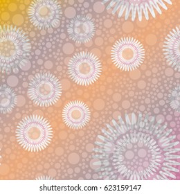 Retro colorful dots pattern. Ideal for printing onto fabric and paper or decoration.