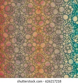 Retro colorful dots pattern. Ideal for printing onto fabric and paper or decoration.