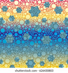 Retro colorful dots pattern. Ideal for printing onto fabric and paper or decoration.
