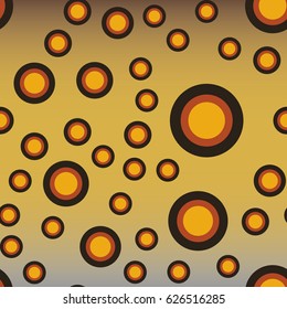 Retro colorful dots pattern. Ideal for printing onto fabric and paper or decoration.