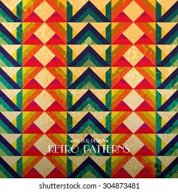 Retro colorful pattern