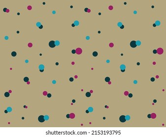 
Retro Colorful Polka Dot Background Pattern