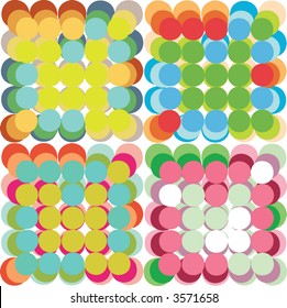 retro colorful pop art patterns