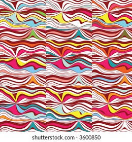 retro colorful pop art seamless patterns