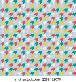 Retro colorido repetir diversión diseño de patrones geométricos sin costura vectorial