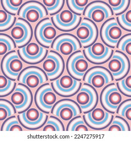 RETRO COLORFUL SEAMLESS PATTERN IN EDITABLE VECTOR FILE
