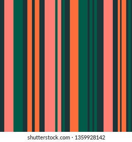 Retro colorful seamless stripes pattern. Abstract vector background. Stylis spring summer colors.