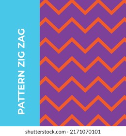 Retro colorful seamless zig-zag pattern geometric background vector