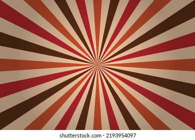Retro-bunter, sonnendurchfluteter Hintergrund. Vektorgrafik