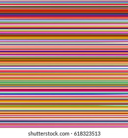 Retro colors horizontal striped lines background.