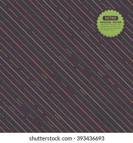 Retro Colors Lines Elements, Grunge Vector Background