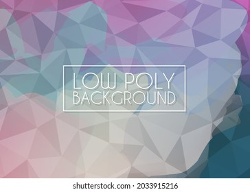 Retro Farben Low Poly Abstrakte geometrische Dynamische Textur. Polygonbanner-Hintergrund. Farbige Formzusammensetzung.