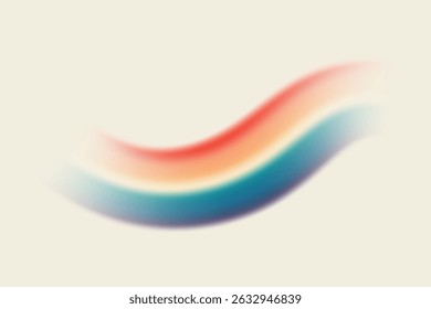 Retro colors rainbow vector illustration. Round arch of spectrum colors. Beautiful meteorological natural after rain phenomenon. Magic fantasy rainbow symbol of good luck.