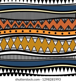 retro colors tribal vector seamless navajo pattern. aztec abstract geometric art print. ethnic hipster vector background. Wallpaper, cloth design, fabric, tissue, cover, textile template illustration.