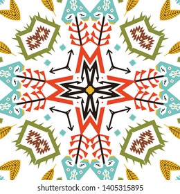 retro colors tribal vector seamless navajo pattern. aztec abstract geometric art print. ethnic hipster vector background. Wallpaper, cloth design, fabric, tissue, cover, textile template