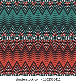 retro colors tribal vector seamless navajo pattern. aztec abstract geometric art print. ethnic vector background. Wallpaper, cloth design, fabric, tissue, cotton, carpet, cover, textile template