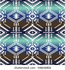 retro colors tribal vector seamless navajo pattern. aztec abstract geometric art print. ethnic hipster vector background. Wallpaper, cloth design, fabric, paper, cover, textile.