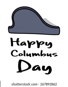 Retro Columbus Day Graphic Element