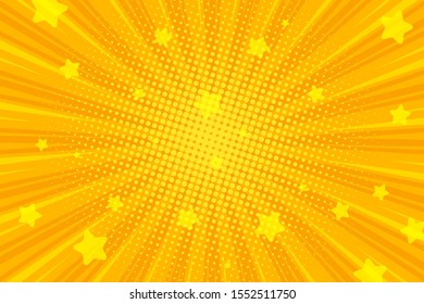 Retro comic background, pop art Radial rays, explosion effect pattern. Template for retro design pop art style