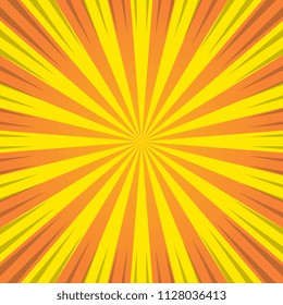 retro comic background with radial lines