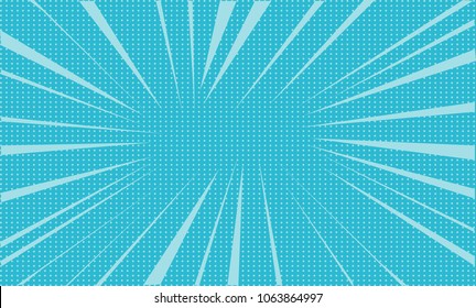 retro comic blue background raster gradient halftone pop art retro style