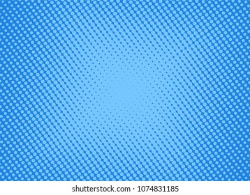 retro comic blue background raster gradient halftone, stock vector illustration eps 10