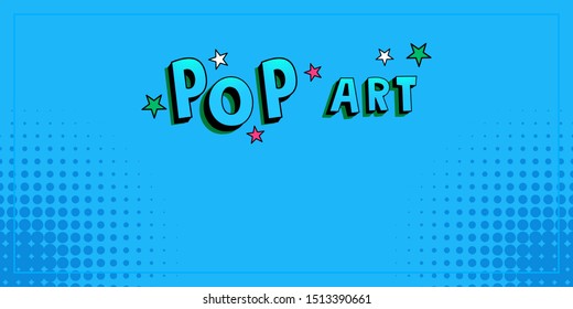 retro comic blue background raster gradient halftone pop art retro style