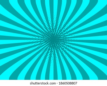 Retro comic blue background. Vintage pop art style. Vector illustration.