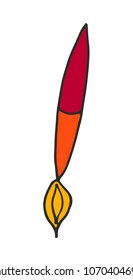 retro comic book style cartoon hand drawn vector paint brush