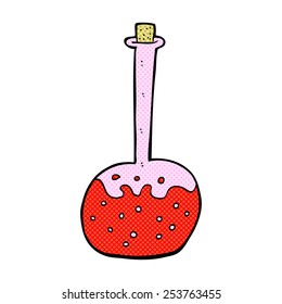 poción química de dibujos animados estilo historieta retro