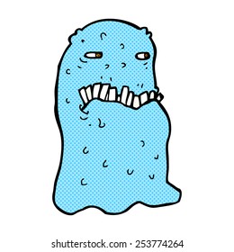 retro comic book style cartoon gross ghost