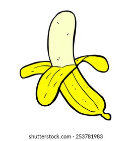 caricatura estilo libro de historietas retro banana