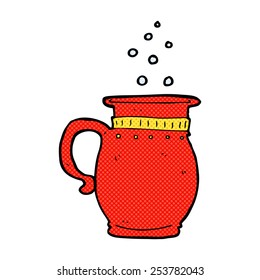 historieta estilo retro caricatura cerveza tankard