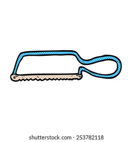 retro comic book style cartoon hacksaw