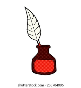 Retro-Comicbuchflasche