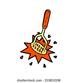 Cartoon-Potato-Masher im Retro-Comicstil