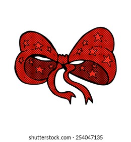 retro comic book style cartoon bow tie