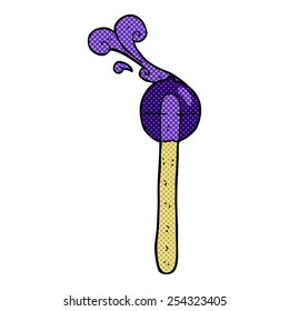 caricatura estilo libro de historietas retro lollipop