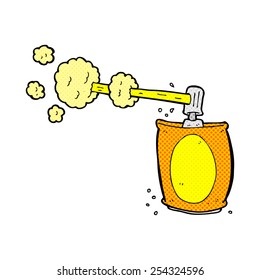 Retro-Comicbuch-Stil Cartoon Aerosol Spray Dose