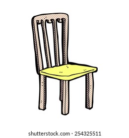 estilo de historieta retro caricatura antigua silla