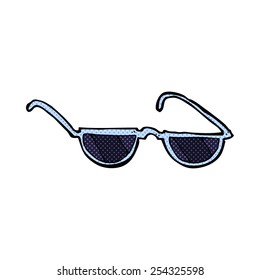 retro comic book style cartoon sunglasses