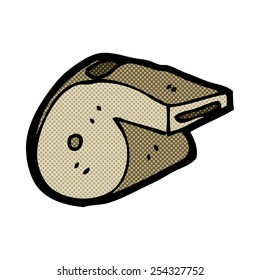 silbato de caricatura estilo historieta retro